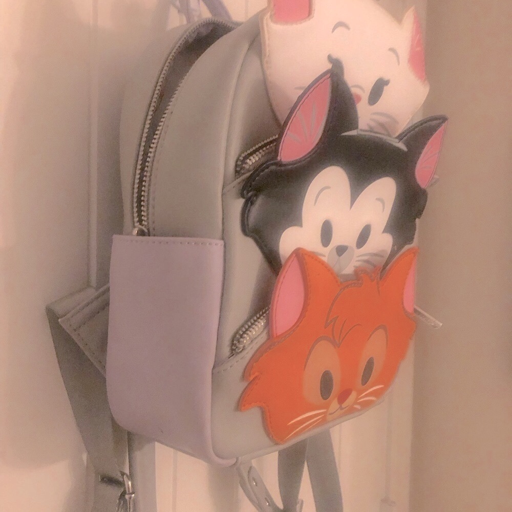 NWOT Disney Gray and Orange Kids Backpack - Picture 5 of 7